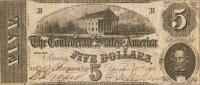 Gallery image for Confederate States of America p51e: 5 Dollars